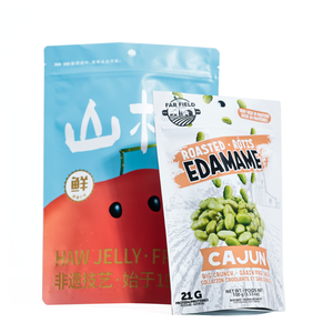 Bolsas de aperitivos de edamame tostado de alta proteína Embalaje de sabor cajún sin grano Bolsa de pie para alimentos saludables 21g de proteína - Product Image 2