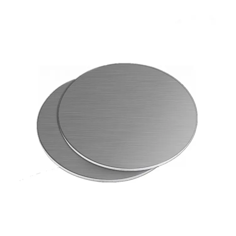 Alüminyum gofret disk H14 H22 H27 alüminyum daire plaka alüminyum 1060 1050 1100 3003 1070A 1200A 100mm süblimasyon plakası