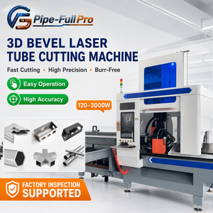 Máquina Portátil de Corte y Biselado Láser para Tuberías, Máquina de Corte Láser de Fibra CNC para Metal y Acero Inoxidable, Alta Productividad, Automática - Product Image 1