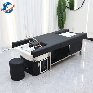 Hochwertige Friseursalon möbel Smart Electric Water Circulation Head <span class=keywords><strong>Therapy</strong></span> Waschen Shampoo Bett mit Pediküre - Product Image 5