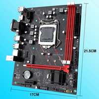 JGINYUE H61M-G LGA 1155 DDR3 Dual Channel Desktop Motherboard Chipset Intel SATA Hard Drive untuk Gaming Mendukung RAM 16GB