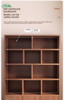 Wayon Modernes Weißes Minimalistisches Bücherregal-Set mit Schiebetürschrank und Offenen Regalen für Wohnzimmer-Aufbewahrung