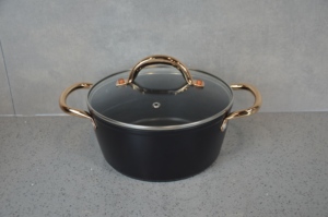 <strong>Black</strong> Classical Cookware Set Healthy Coating <strong>Kitchenware</strong> With <strong>Copper</strong> Elegant Stainless Steel - Product Image 3