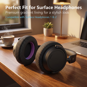 Coussinets d'oreille de remplacement pour <span class=keywords><strong>Focal</strong></span> Clear MG PRO/Utopia/New Utopia <span class=keywords><strong>ELEGIA</strong></span>, Noir/Violet, en mousse à mémoire de forme - Product Image 4