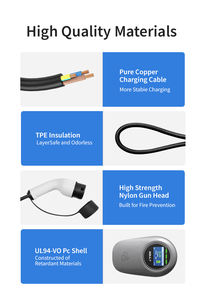 Pengisi Daya EV Wallbox 7kW 32A Tipe 2 yang Dapat Disesuaikan dari Produsen OEM dengan Sertifikasi CE untuk Kendaraan Listrik - Product Image 6