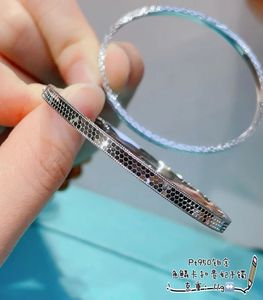 Xinfly Fashion Fine Jewelry Platinum Pure Gold PT950 Fish Scale Shape <b>Bangle</b> Wholesale <b>Bangles</b> <b>Bracelet</b> Custom - Product Image 2
