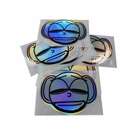 Grosir stiker cangkang telur Hologram grafiti vinil penggunaan satu kali Hologram