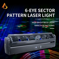 Lumière laser à tête mobile de haute qualité à 6 yeux, éclairage de scène LED pour DJ, lumière laser à tête mobile LED
