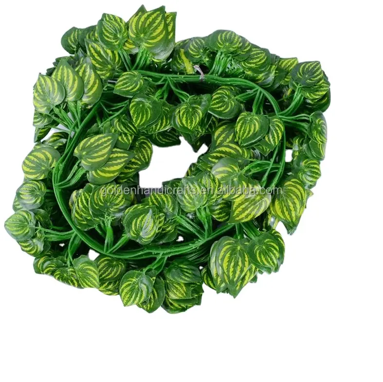 ホットセール2M長シルク人工ツタベゴニア葉植物つるピース/ロットハンギング装飾ブドウつるガーランド新年用
