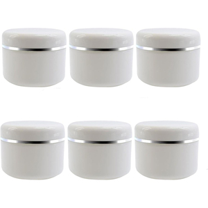Pots d'emballage cosmétiques roses de luxe personnalisés avec logo, 10g 30g, base PET vide avec couvercles en plastique et boîte pour lotion - Product Image 1