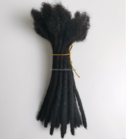 | Dreadlocks Orientali |   Estensioni Dreadlocks Afro Kinky in Capelli Umani Morbidi Decolorati, Locs Dreads Extra Piccoli 0,4 cm