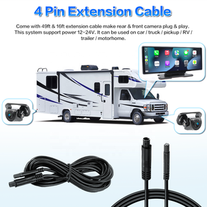 IPoster nouveau best-seller 10.26in DVR moniteur <span class=keywords><strong>caméra</strong></span> de recul Carplay sans fil Android Auto <span class=keywords><strong>pour</strong></span> camion <span class=keywords><strong>caravane</strong></span> - Product Image 6