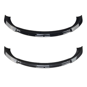 Amp-Z Tesla Model 3 Front Bumper <b>Lip</b> <b>Splitter</b> Piano Black Carbon Fiber Texture Matte Finish 2017+ Modification Part - Product Image 2
