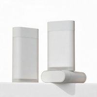 Vente en gros de contenants ovales en plastique PP de 20 g pour bâtonnets de fond de teint, bâtonnets de crème solaire, déodorants, emballages en bouteille