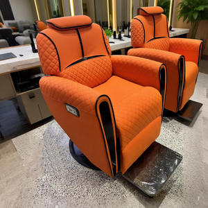 Chaise de salon électrique en cuir synthétique de conception moderne avec pompe hydraulique chaise de perm/teinture de levage inclinable pour barbier - Product Image 4