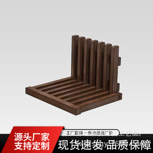 Foldable Wooden Nightstand 41Cm X 32Cm Wall Mounted <b>Storage</b> Shelf For Small Bedroom Minimalist Design - Product Image 3