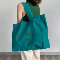 Grand sac fourre-tout en toile de coton vierge, écologique, pour femmes, avec fermeture éclair, logo personnalisé imprimé, réutilisable, pour le travail, l'école, les voyages