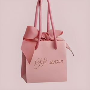 Free Design Beautiful Custom Logo Printing Art <b>Paper</b> Bag Gift Clothing Shipping Bag With Handle - Product Image 2