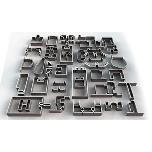 Rideau en verre double de luxe, design à la mode, facettes de construction - Product Image 6