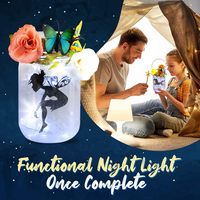 Vente bricolage artisanat certifié CE autocollant écologique faire votre propre fée Mason Jar STEM jouets en gros bricolage Kit de veilleuse pour fille