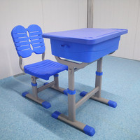 Meubles de salle de classe du primaire et du secondaire Table en plastique moderne Chaise et bureau d'étudiant de salle de classe