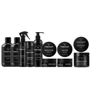 Barber Shop Sulfate-free Hydrates Skin Hair Scalp Men's Shampoo and Shower Gel Set