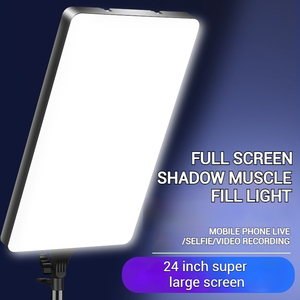 24inch chuyên nghiệp Led phẳng bảng điều khiển đèn nhiếp ảnh chiếu sáng <span class=keywords><strong>Kit</strong></span> với có thể điều chỉnh Tripod đứng Dimmable điền vào ánh sáng ảnh tự sướng ánh sáng - Product Image 6