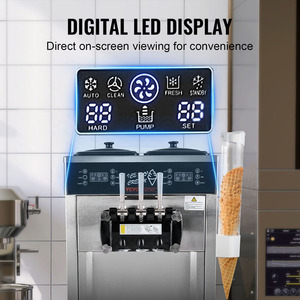 Thương mại Máy làm kem 34-44 L mỗi giờ năng suất 3400W 3 hương vị freestanding mềm phục vụ <span class=keywords><strong>Ice</strong></span> <span class=keywords><strong>Cream</strong></span> Maker - Product Image 5