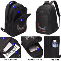 Sac à dos de grande capacité pour ordinateur portable multifonction Polyester Fashion Waterproof Storage Case Shoulder Bag for School