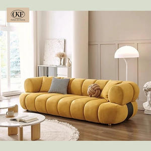 Sofá Seccional de diseño simple y moderno OKF, sillón de salón de tela muy duradero para apartamento o villa para sala de estar - Product Image 3