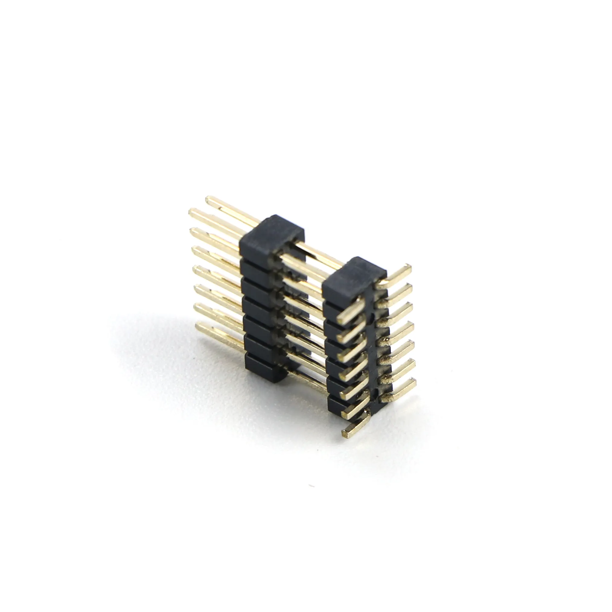 1.27mm 14 Pin Header Gold Plated dual Row dual insulator DIP header for PCB