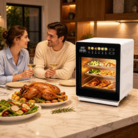 Four à vapeur et à cuisson 18L, four électrique de comptoir avec générateur de vapeur, 1600W, commande tactile