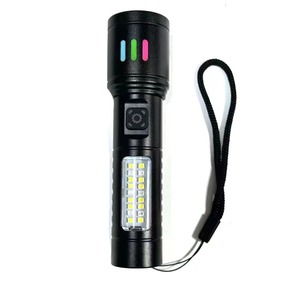 Mini Dual Light Source Rechargeable <b>Led</b> <b>Flashlight</b> With Type C Charging Outdoor Red White Light Warning Torch - Product Image 3