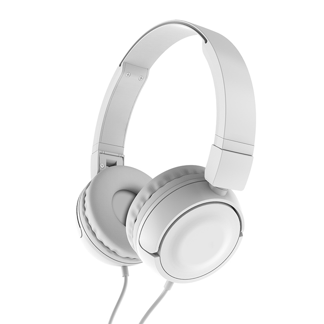 High Quality 3.5mm Stereo Lightweight Overhead Wired Headphones Foldable Modern Design Adjustable Music