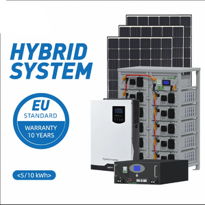 Tất cả một biến tần năng lượng mặt trời nhà lưới Hệ thống thiết lập 10kw-25kw lai 5KW 48V pin hoàn chỉnh đầy đủ kit đa tinh thể silicon năng lượng mặt trời - Product Image 3