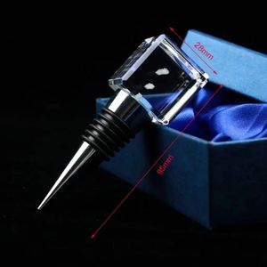 Tapón de <span class=keywords><strong>vino</strong></span> de cristal Natural K9 pulido de estilo más nuevo 2025 tapón de <span class=keywords><strong>vino</strong></span> de diamante con impresión UV - Product Image 3