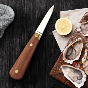 Abrelatas de acero inoxidable para cocina, cuchillo de acero inoxidable para shucker <span class=keywords><strong>profesional</strong></span> de alta calidad, con carcasa abierta para mariscos - Product Image 6