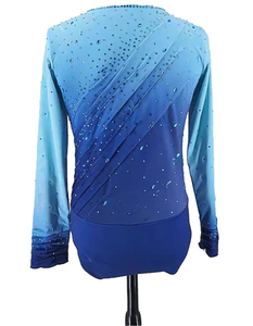 <span class=keywords><strong>Justaucorps</strong></span> de gymnastique à manches longues sur mesure en gros, respirant, pour femmes et hommes, tenue de danse rythmique, tenue de performance, costume de patinage sur glace - Product Image 2