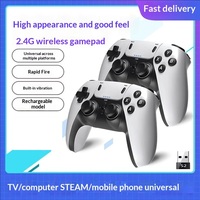 Control de Juego 079G, Conexión Inalámbrica 2.4G, Adaptación para Computadora, TV Box, Plataforma de Juegos, Teléfono Inteligente, Universal, Motor Único, Doble Vibración