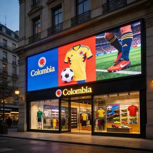 شاشة عرض LED خارجية P2.9 بحجم 6.56 قدم × 9.84 قدم، 141 بوصة، متجر متخصص في لوازم مباريات فريق كولومبيا لكرة القدم - Product Image 5