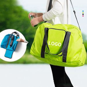 Sacs de sport pliables portables personnalisables avec logo, réutilisables, durables, ultralégers, pour la gym, les voyages en plein air, valises, sacs de voyage pratiques - Product Image 4
