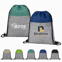 Sac à dos en toile de coton unisexe personnalisé, écologique, imperméable, portable, avec cordon de serrage, pour le sport et les loisirs, avec logo personnalisé