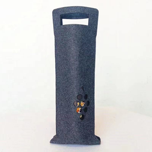 Sac de rangement pour vin en feutre polyester/laine personnalisé avec logo, 23x18x26cm, forme carrée/ronde, pour usage quotidien/festif - Product Image 3