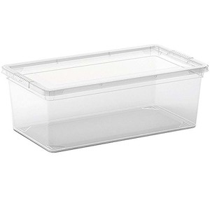 CONTENEDOR DE PLÁSTICO TRANSPARENTE TIPO C, 33.5X19 H.12CM, 6LT - Product Image 1