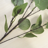 ES002 Prix de gros Nouveau design Feuilles d'eucalyptus en plastique argentées bon marché Écologiques Durables Décoration de mariage