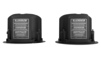 Haut-parleur encastré au plafond P-DM4-B noir de 4,5 pouces 50W avec connecteur Euroblock pour une installation facile, système audio professionnel, DJ