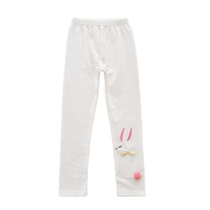Children Clothing Manufacturers China Girl <b>White</b> Harem Cartoon Rabbit Skinny Pants - Product Image 1