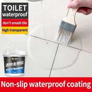 Trong suốt không thấm nước dính phòng tắm gạch không thấm nước sơn chống rò rỉ bằng chứng đặc biệt dính tác động miễn phí gạch lớp phủ chống thấm