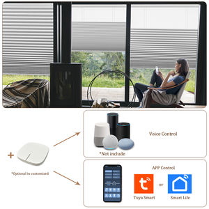 चमकदार स्मार्ट मोटर चालित शीर्ष नीचे नीचे सेलुलर रंगों को अनुकूलित ब्लैकआउट हनीकॉम्ब विंडो अंधा थर्मल इन्सुलेट अंधा - Product Image 3