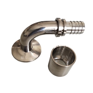 Quick Installation Sanitary 304 Stainless Steel 90 Degree Bending Clamp Joint TC Chuck Hydraulic Elbow Tubing Machining Services - Product Image 4